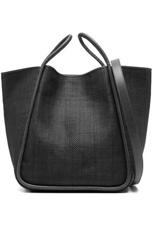 Black leather Ana tote bag DRAGON DIFFUSION | 8190BLACK